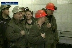 Новый пожар на шахте имени Засядько