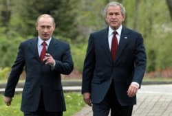 Путин и Буш: Скоро "дембель"
