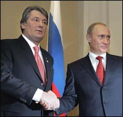 Ющенко и Путин поговорили о границе и культуре