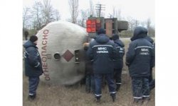В Крыму перевернулась цистерна с газом
