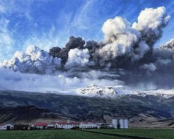 Вулкан в Исландии "заработал" с новой силой
