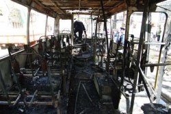 В Одессе дотла сгорела переполненная маршрутка