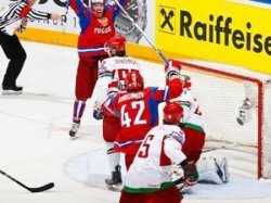 Россия обыграла Белоруссию на чемпионате мира по хоккею