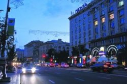 В Киеве устроили «темную» на полчаса