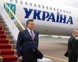 В Запорожье самолет Януковича не смог взлететь