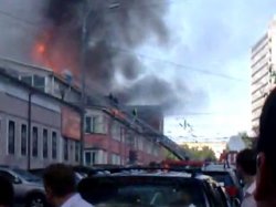 Пожар в реставрационном центре Грабаря тушили 5 часов