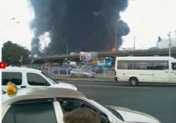 В Киеве горел завод 