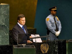 Янукович с трибуны ООН обещает накормить всех голодающих