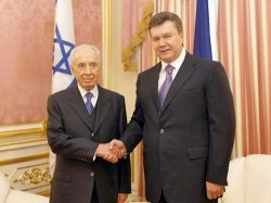 Шимон Перес в Киеве: Израиль хочет, чтобы Украина помирила его с арабами
