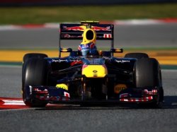 Марк Уэббер стал лучшим в первый день тестов Формулы-1 в Барселоне
