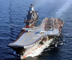 Российская военные корабли во главе с авианесущим крейсером «Адмирал Кузнецов» прибыли в Сирию