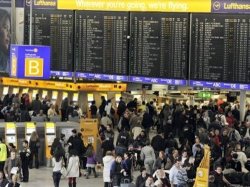 Сотрудники аэропорта Франкфурта-на-Майне вновь бастуют: отменено около 200 рейсов