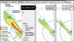 Часть территорий вокруг "Фукусимы" оставят безлюдными на десять лет