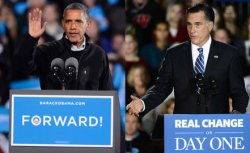 Барак Обама и Митт Ромни подошли к выборам на равных, свидетельствуют итоги нового опроса общественного мнения