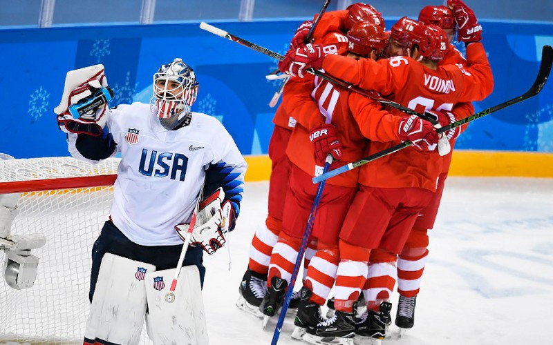 Российские хоккеисты победили команду США и вышли в четвертьфинал Олимпиады