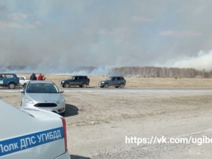 Закрыта трасса из-за лесных пожаров в Челябинской области