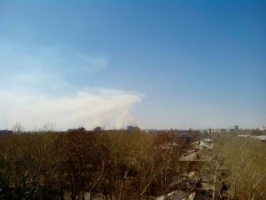 В Челябинске чувствуют запах гари