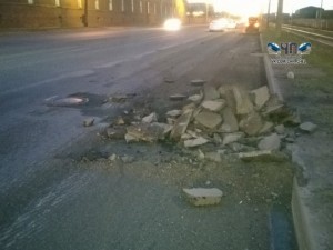 Халатность дорожников могла привести к трагедии на Свердловском проспекте