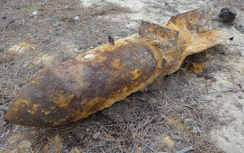 В карачевском лесу откопали 250-килограммовую авиабомбу