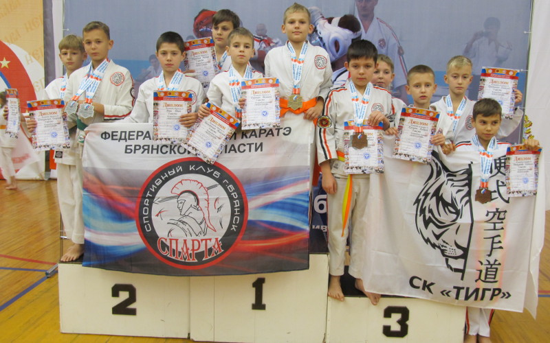 Первое командное место завоевали брянцы на чемпионате страны по косики каратэ