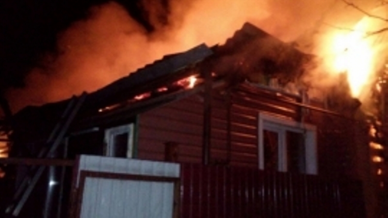В Севском районе сгорел жилой дом