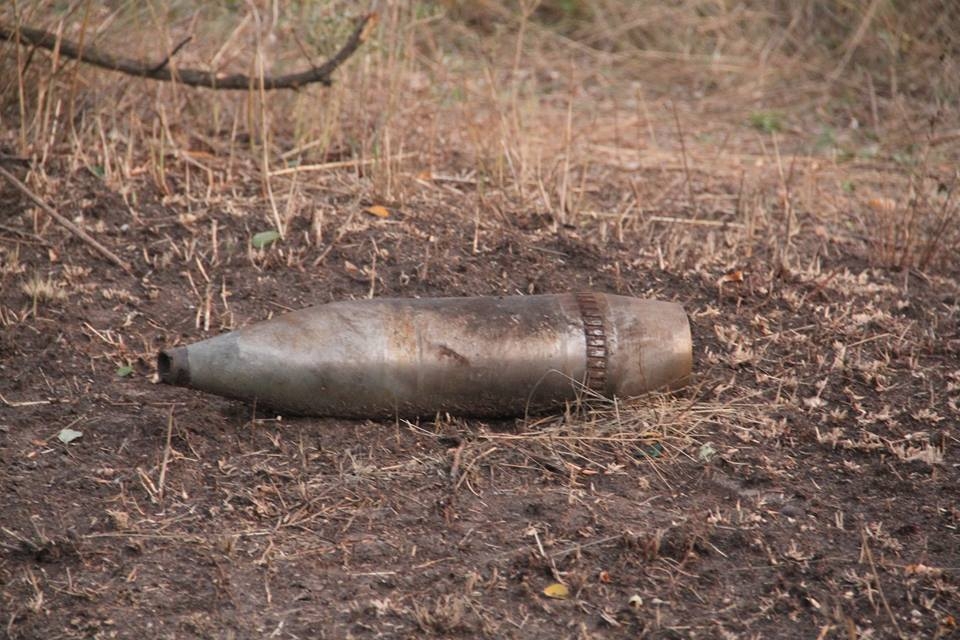 В Жуковке нашли артиллерийский снаряд времен войны