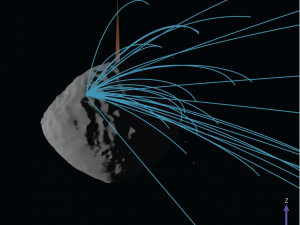 Странный астероид обстреливает космос частицами (видео)