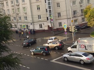 В Москве произошло ДТП с участием машины замминистра
